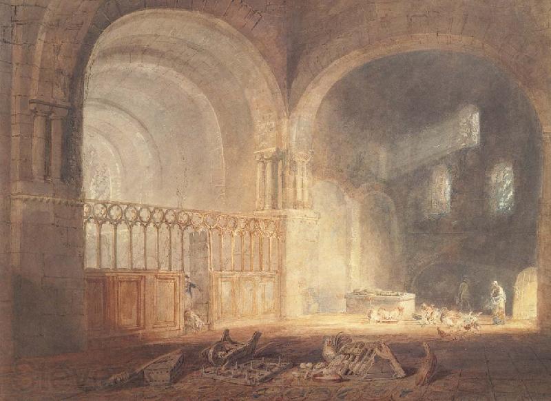J.M.W. Turner Transept of Ewenny Priory Norge oil painting art